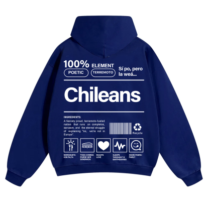 Chileans Unisex Fit Color Hoodie wearishow