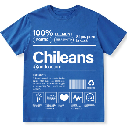 Chileans Addcustom Unisex Fit  Cotton T-Shirt wearishow