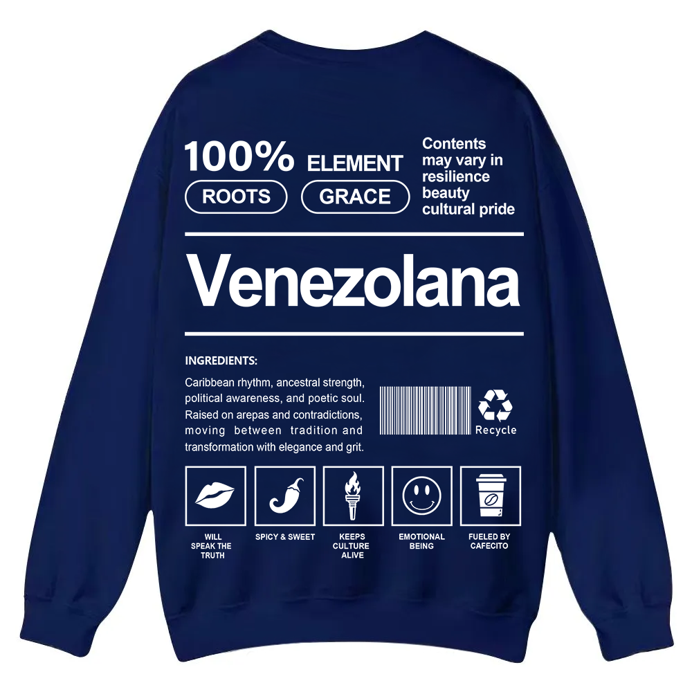 Venezolana Unisex Fit  Casual Crewneck Sweatshirt wearishow