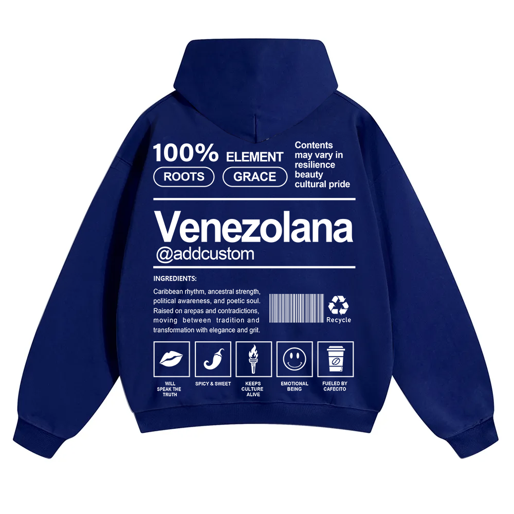 Venezolana Addcustom Unisex Fit Color Hoodie wearishow