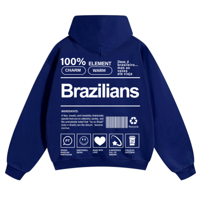 Brazilians Unisex Fit Color Hoodie wearishow
