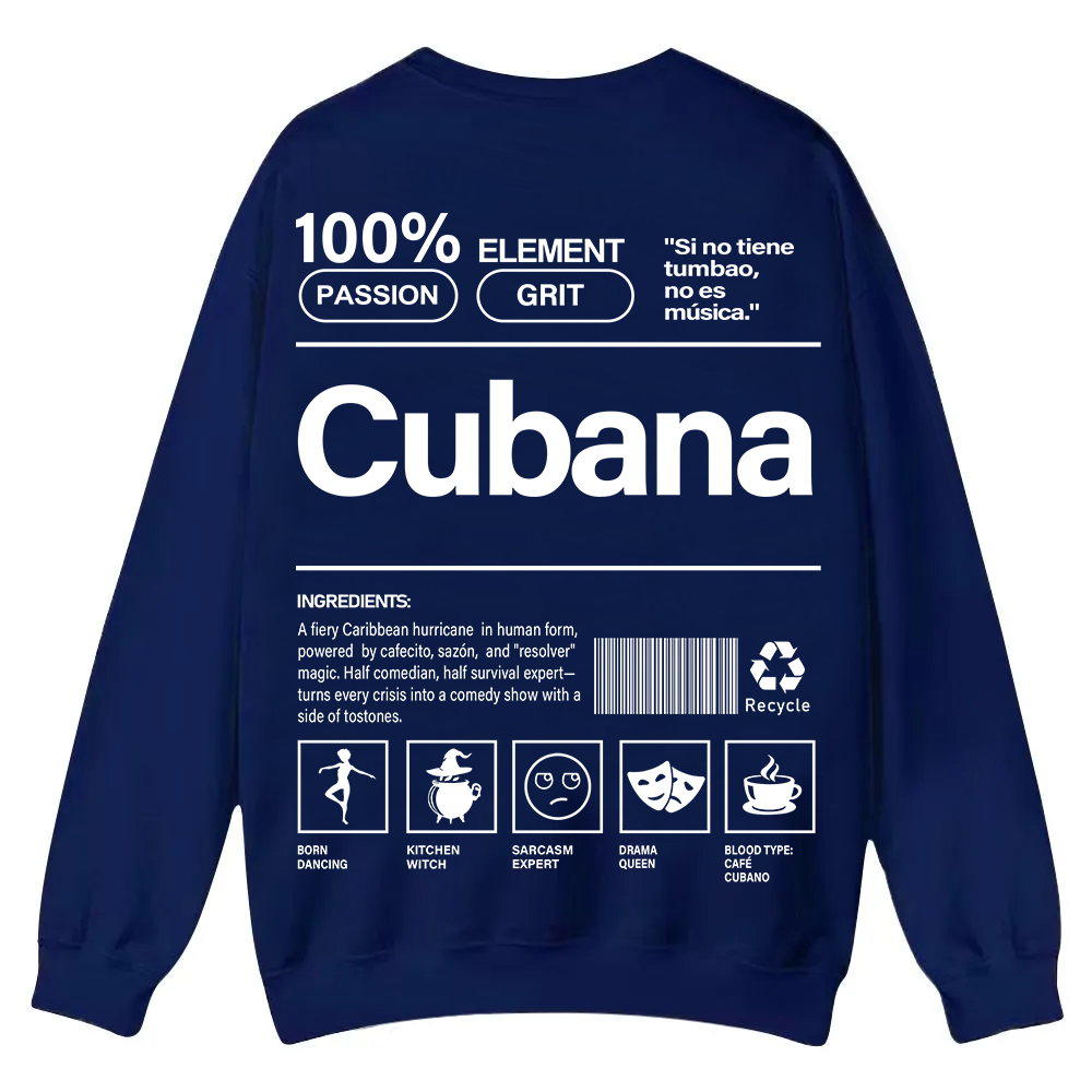 Cubana Unisex Fit  Casual Crewneck Sweatshirt wearishow
