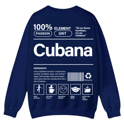 Cubana Unisex Fit  Casual Crewneck Sweatshirt wearishow