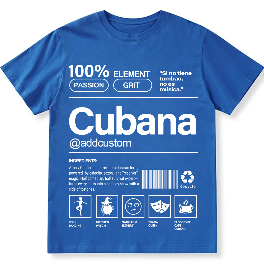 Cubana Addcustom Unisex Fit  Cotton T-Shirt wearishow