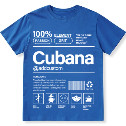 Cubana Addcustom Unisex Fit  Cotton T-Shirt wearishow