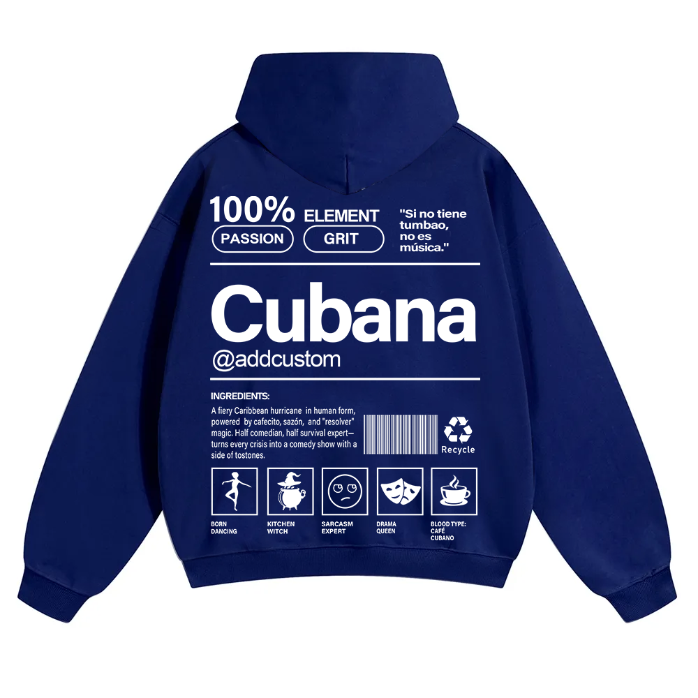Cubana Addcustom Unisex Fit Color Hoodie wearishow