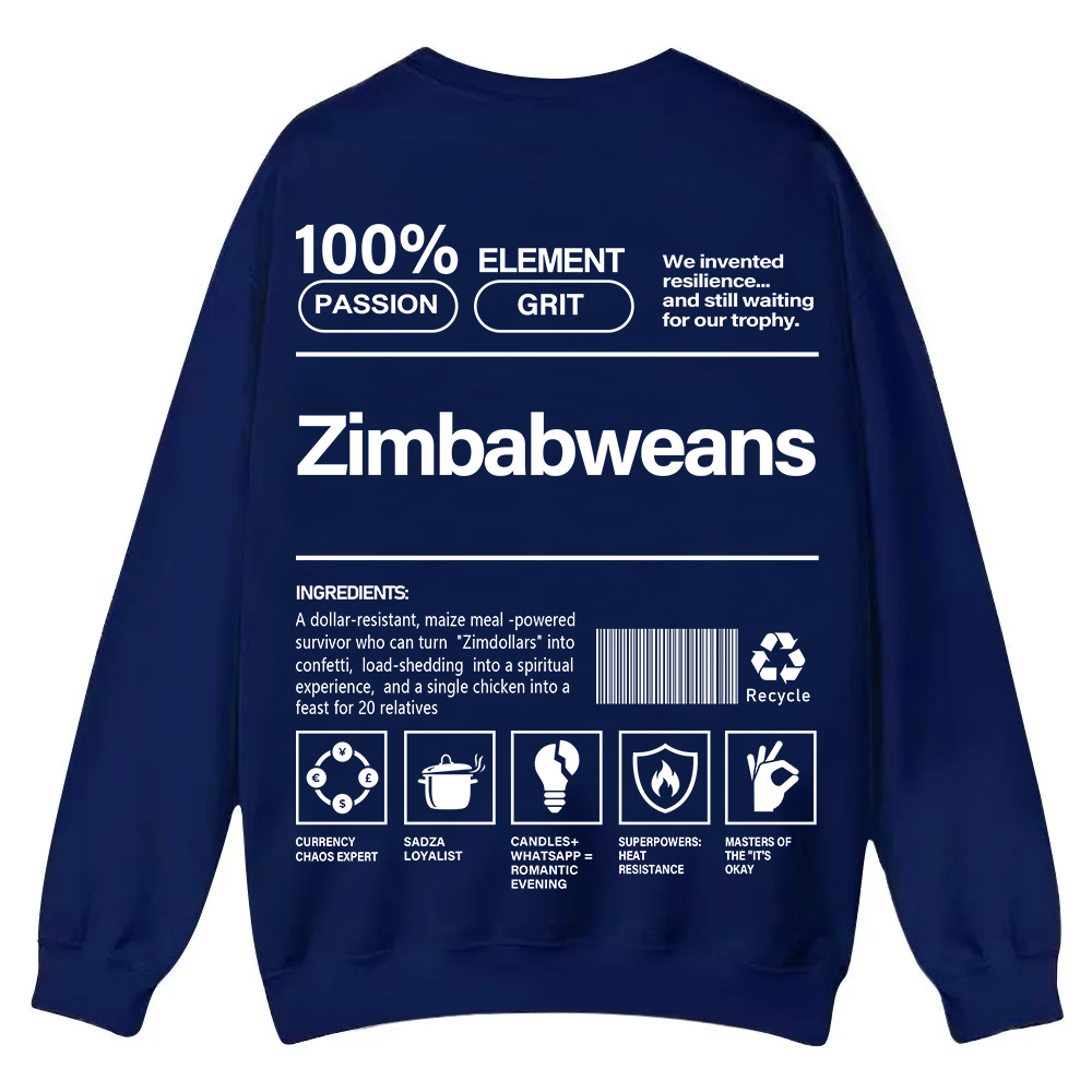 Zimbabweans Unisex Fit  Casual Crewneck Sweatshirt wearishow