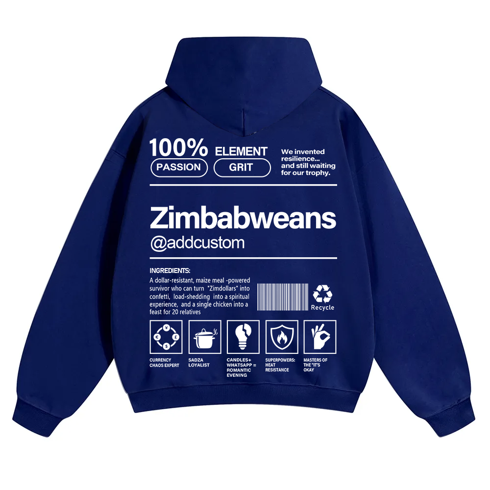 Zimbabweans Addcustom Unisex Fit Color Hoodie wearishow