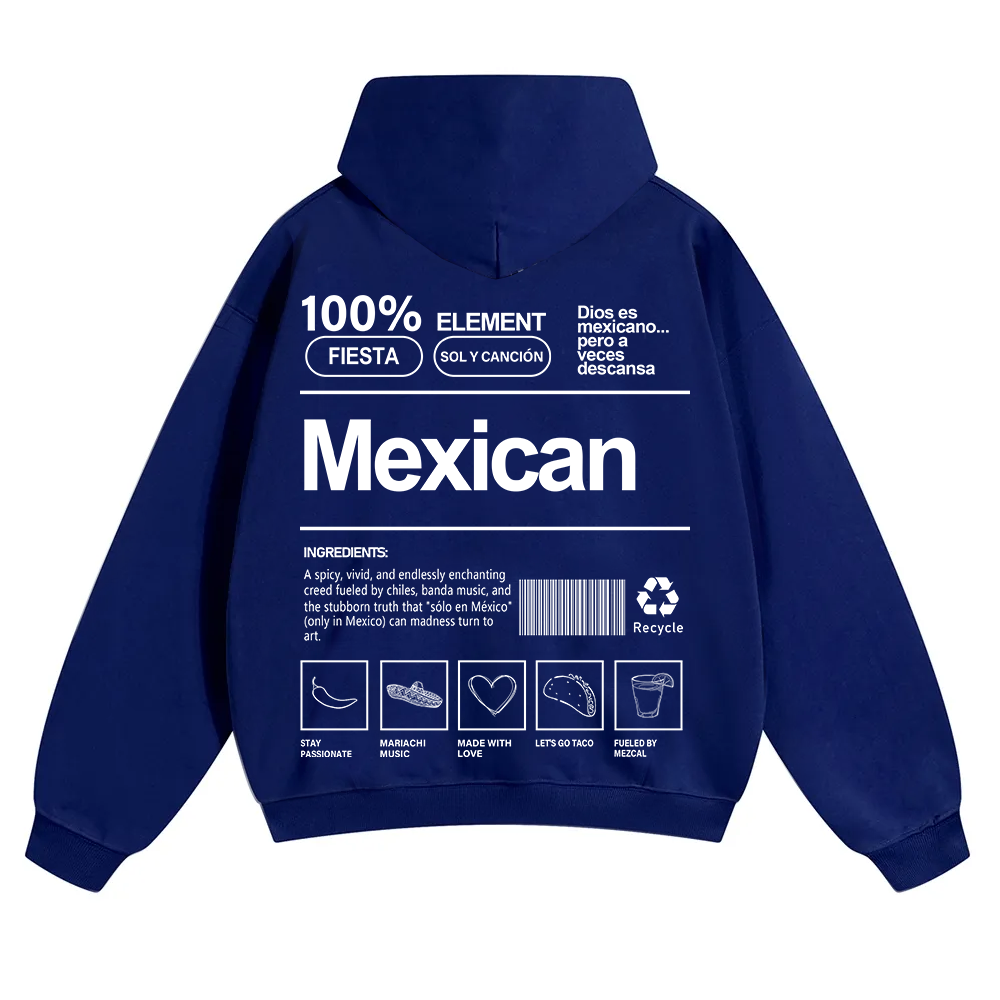 Mexican Unisex Fit Color Hoodie wearishow