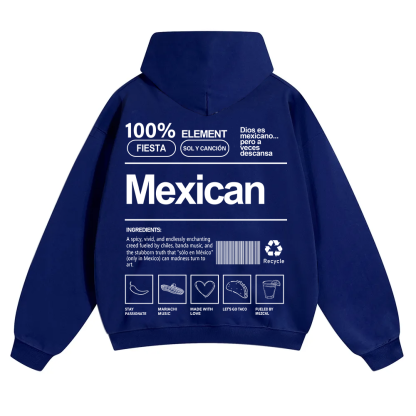Mexican Unisex Fit Color Hoodie wearishow