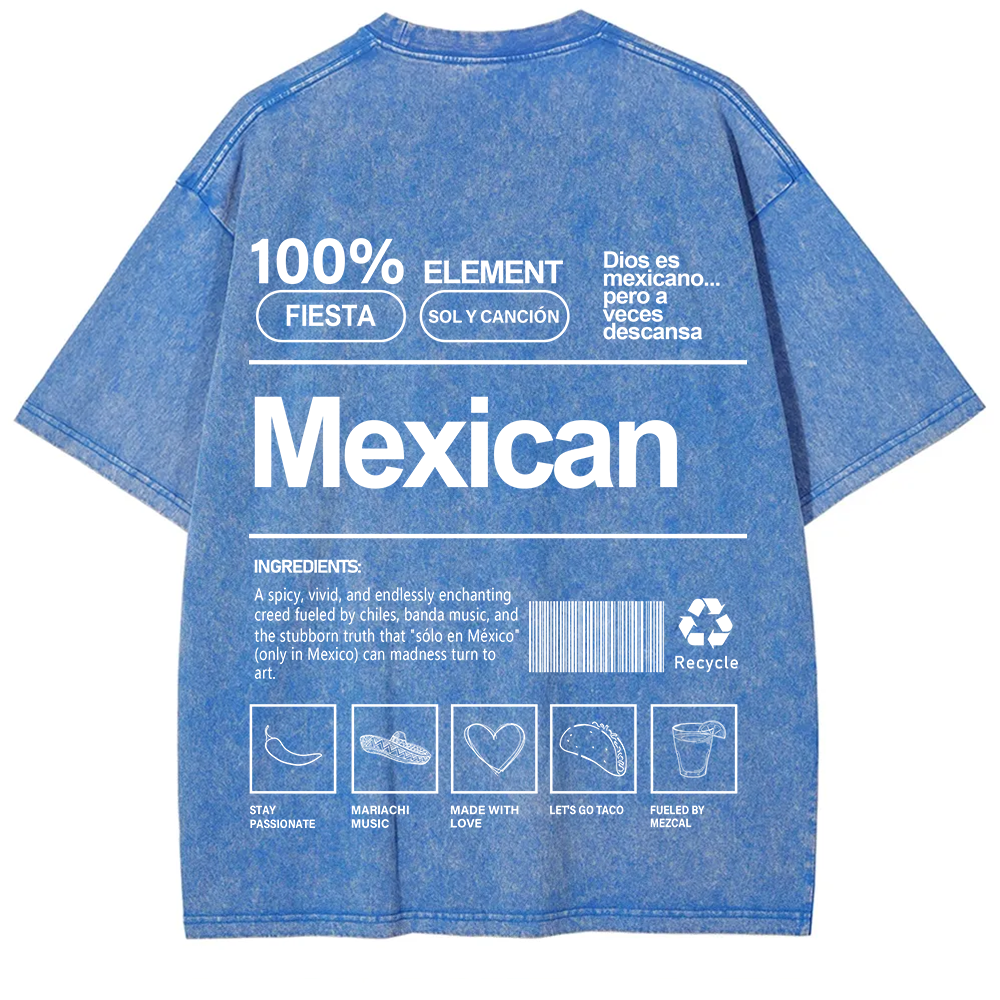 Mexican Unisex Fit  Washed T-Shirt