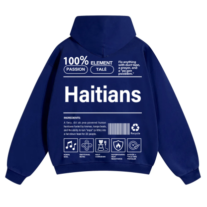 Haitians Unisex Fit Color Hoodie wearishow
