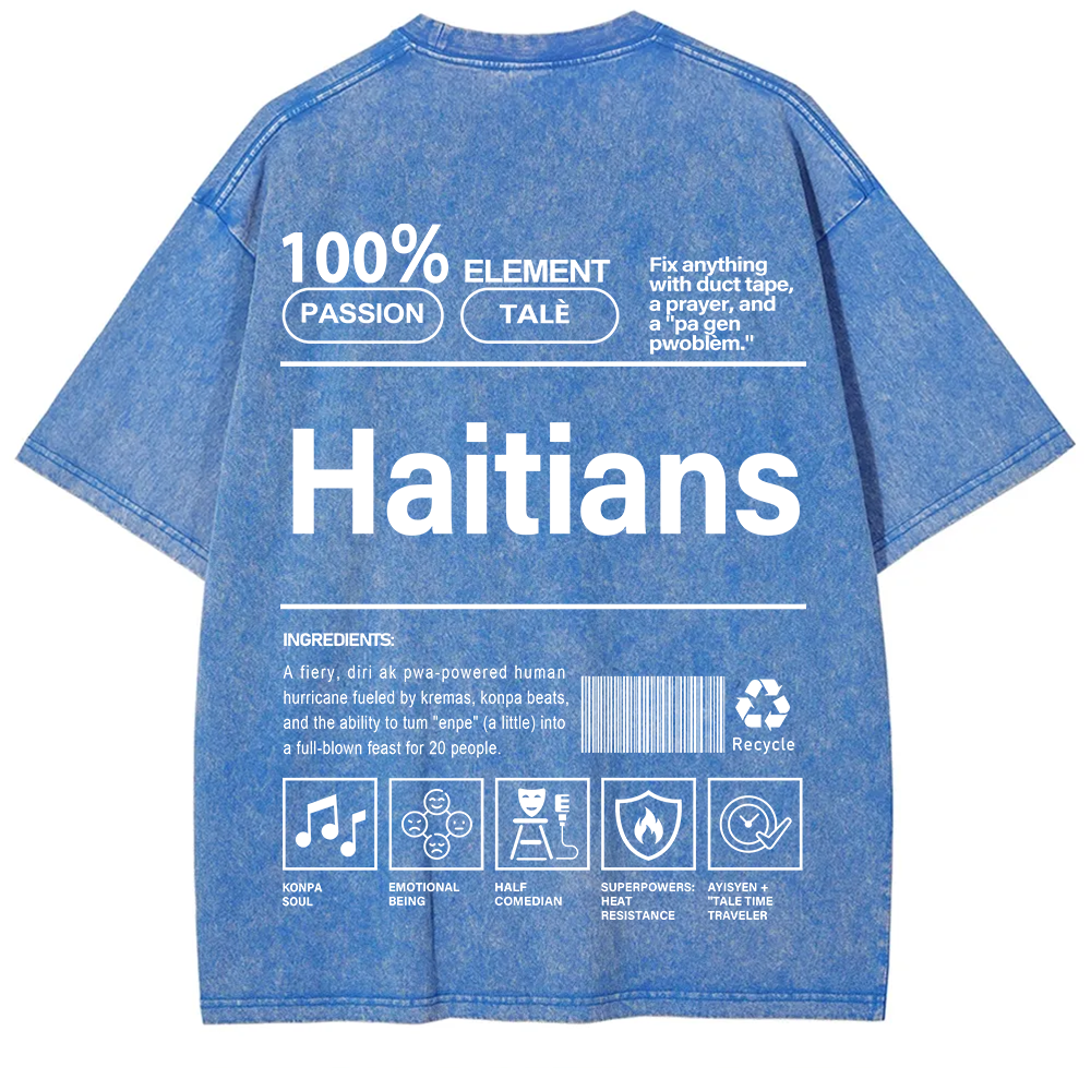 Haitians Unisex Fit  Washed T-Shirt