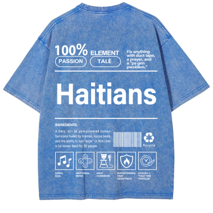 Haitians Unisex Fit  Washed T-Shirt