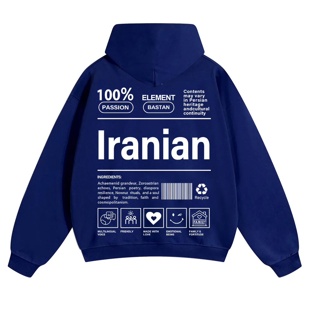 Iranian Unisex Fit Color Hoodie wearishow