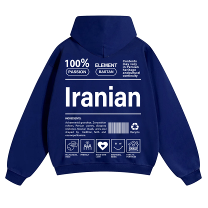 Iranian Unisex Fit Color Hoodie wearishow