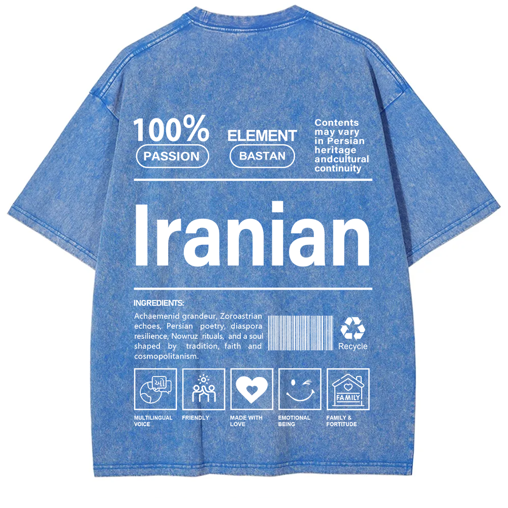 Iranian Unisex Fit  Washed T-Shirt