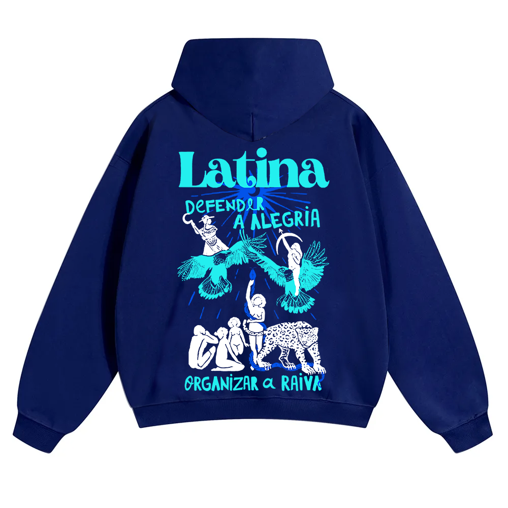 Latina Unisex Fit Color Hoodie wearishow