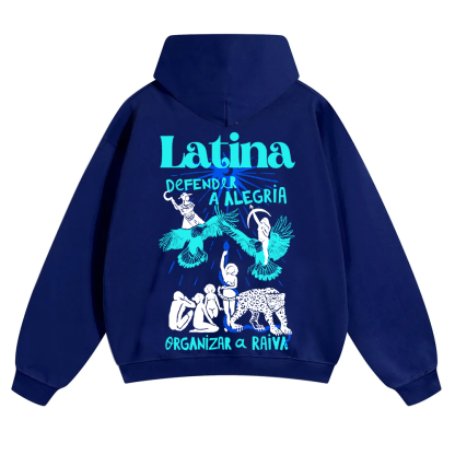 Latina Unisex Fit Color Hoodie wearishow
