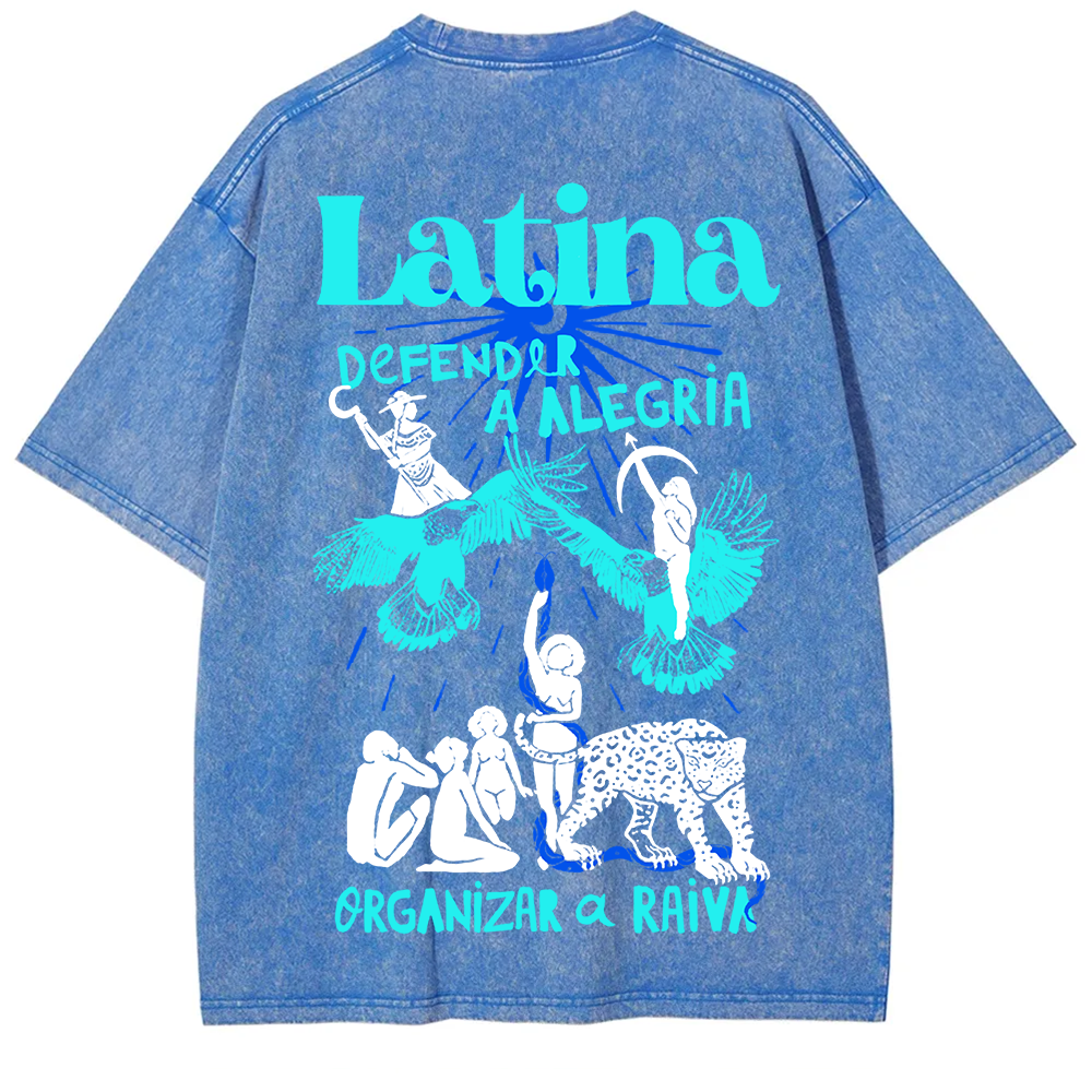 Latina Unisex Fit  Washed T-Shirt