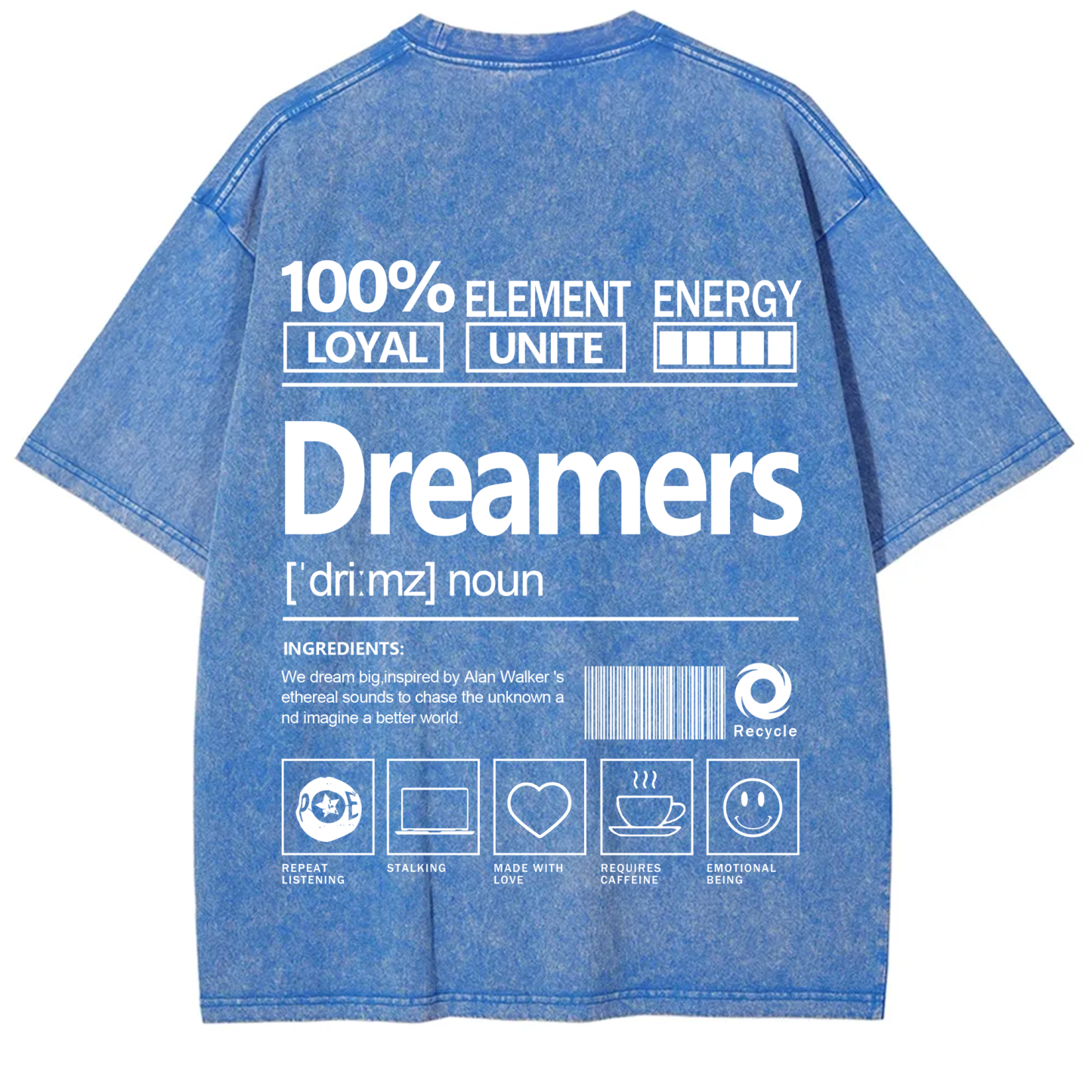 Dreamers  Unisex Fit Washed T-Shirt