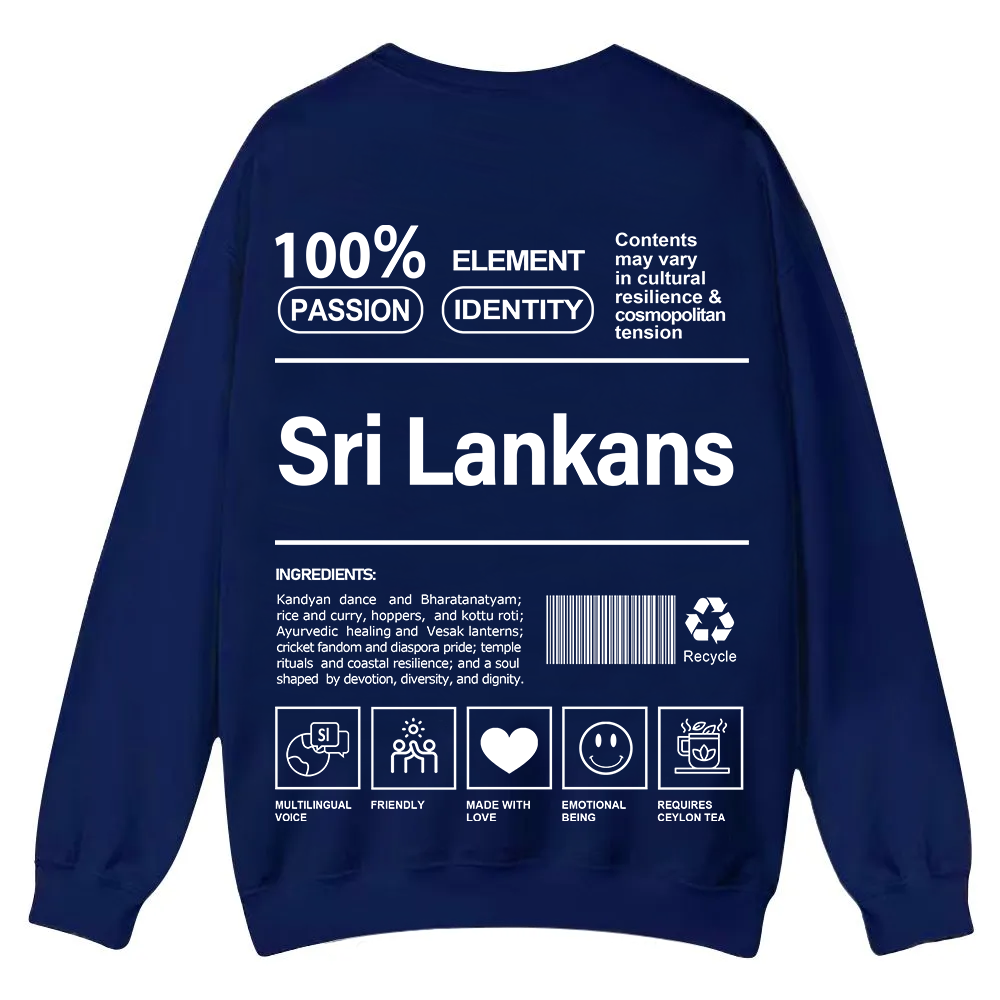 Sri Lankans Unisex Fit  Casual Crewneck Sweatshirt wearishow