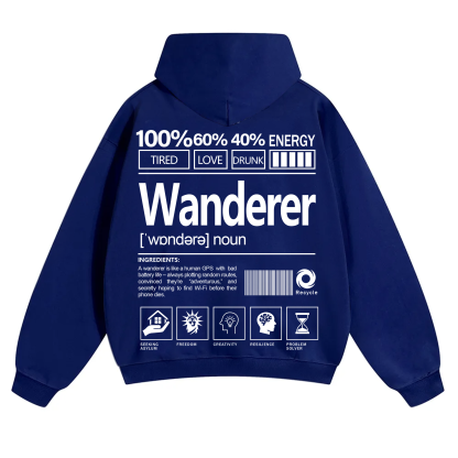 Wanderer Unisex Fit Solid Color Hoodie