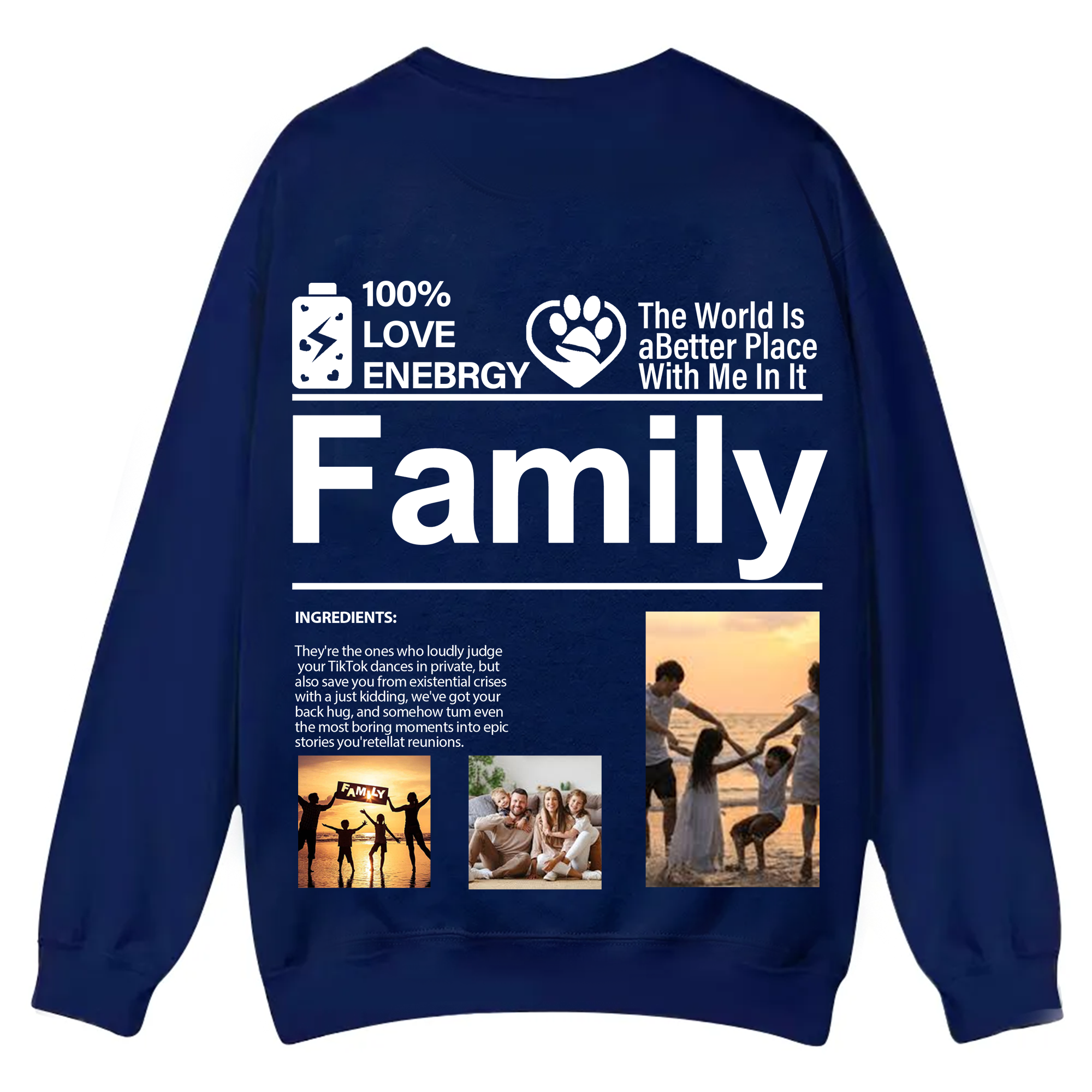 Design your own clothing pattern Unisex Fit Casual Crewneck Sweatshirt