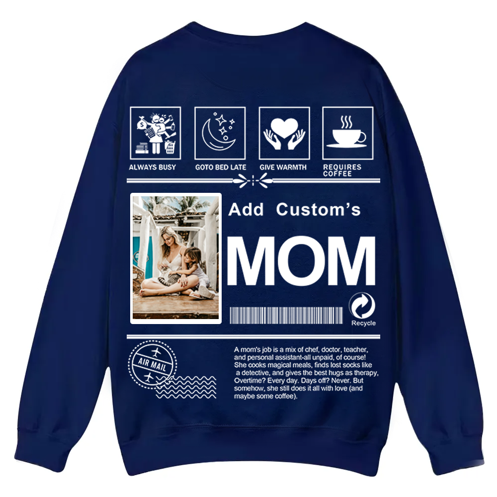 MOM Custom Casual Crewneck Sweatshirt wearishow
