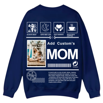 MOM Custom Casual Crewneck Sweatshirt wearishow