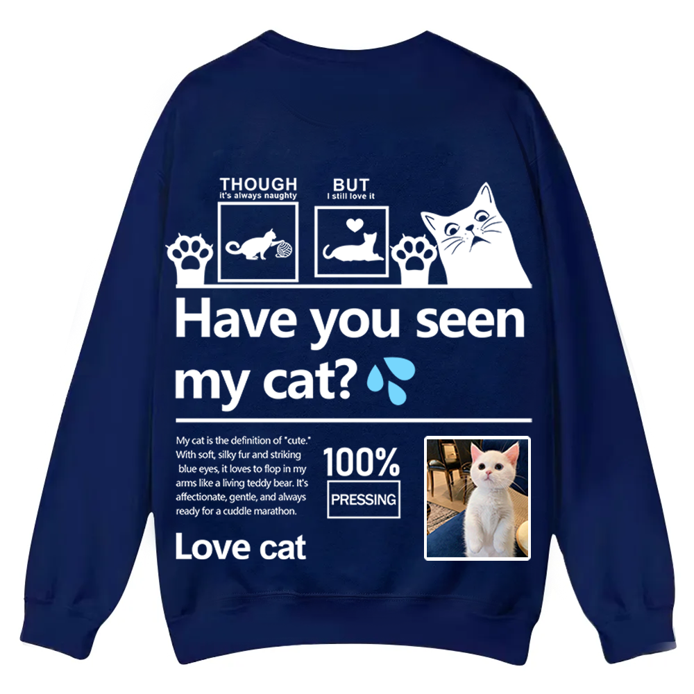 Cat Trick Customized Unisex Casual Crewneck Sweatshirt wearishow