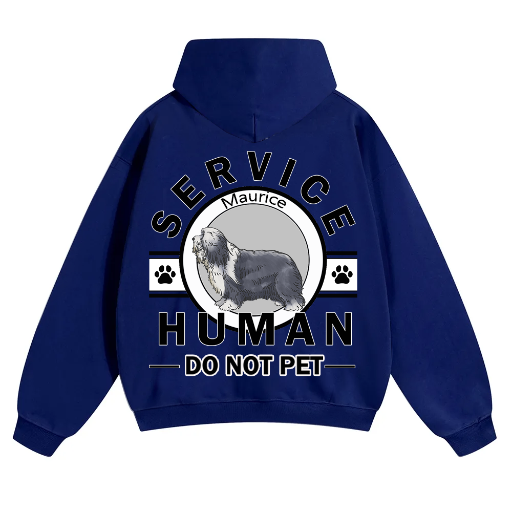 Service Human, Do Not Pet - Personalized Custom Unisex Hoodie