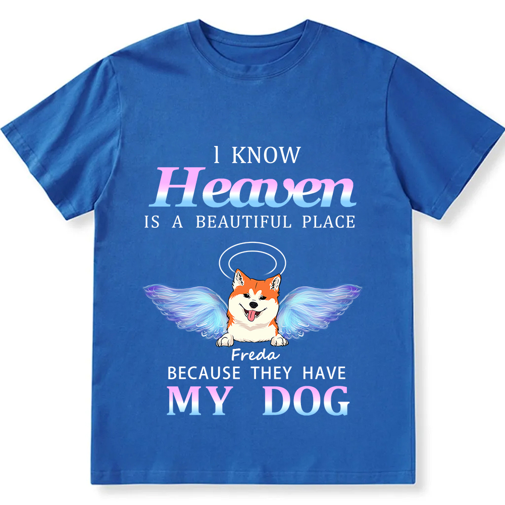 Heaven Is A Beautiful Place  - Personalized Custom Unisex T-shirt
