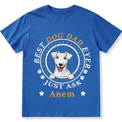 Best Dog Dad/Dog Mum Circle   - Personalized Custom Unisex T-shirt