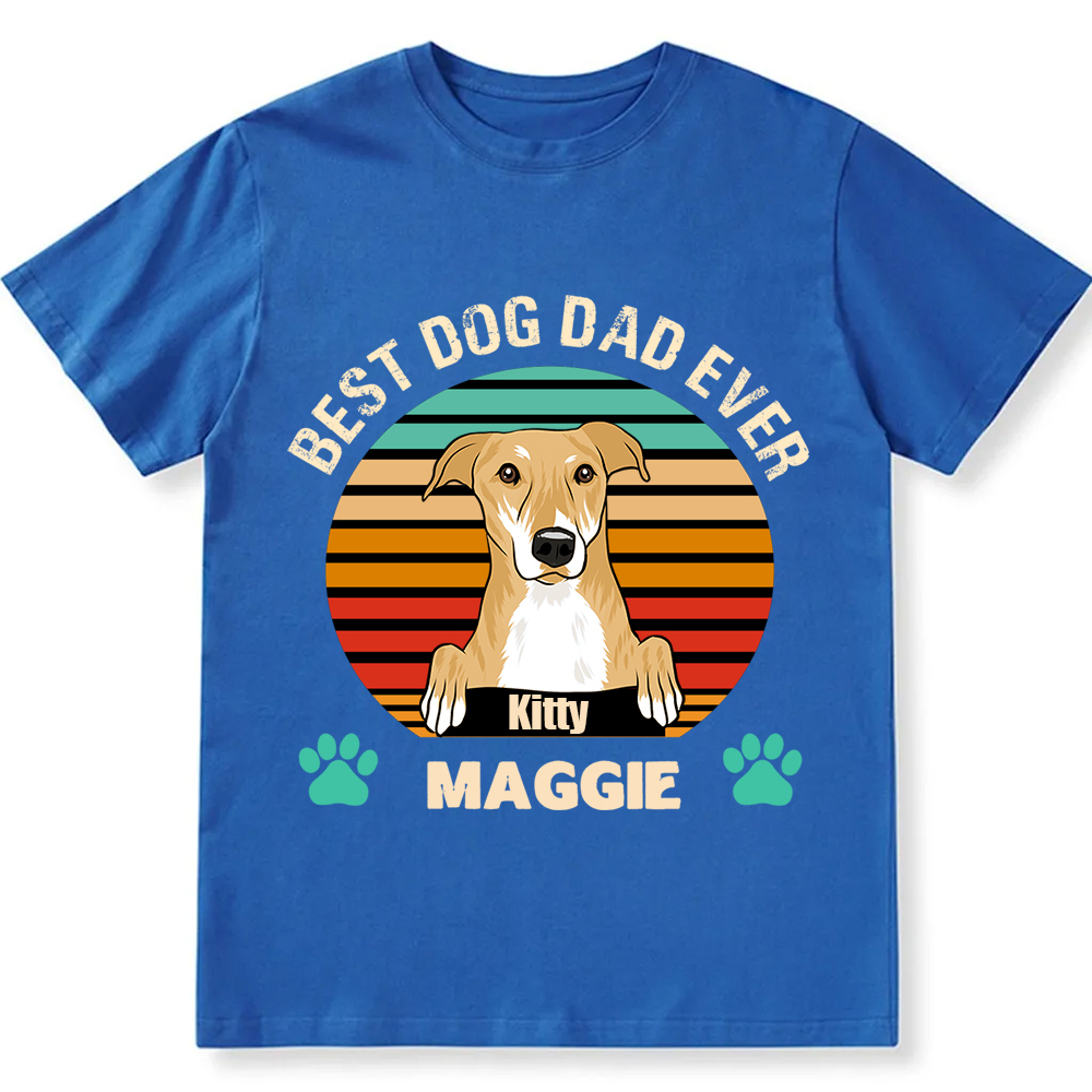 Best Dog Mom and Dad Ever- Personalized Custom Unisex T-shirt
