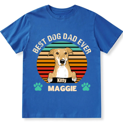 Best Dog Mom and Dad Ever- Personalized Custom Unisex T-shirt