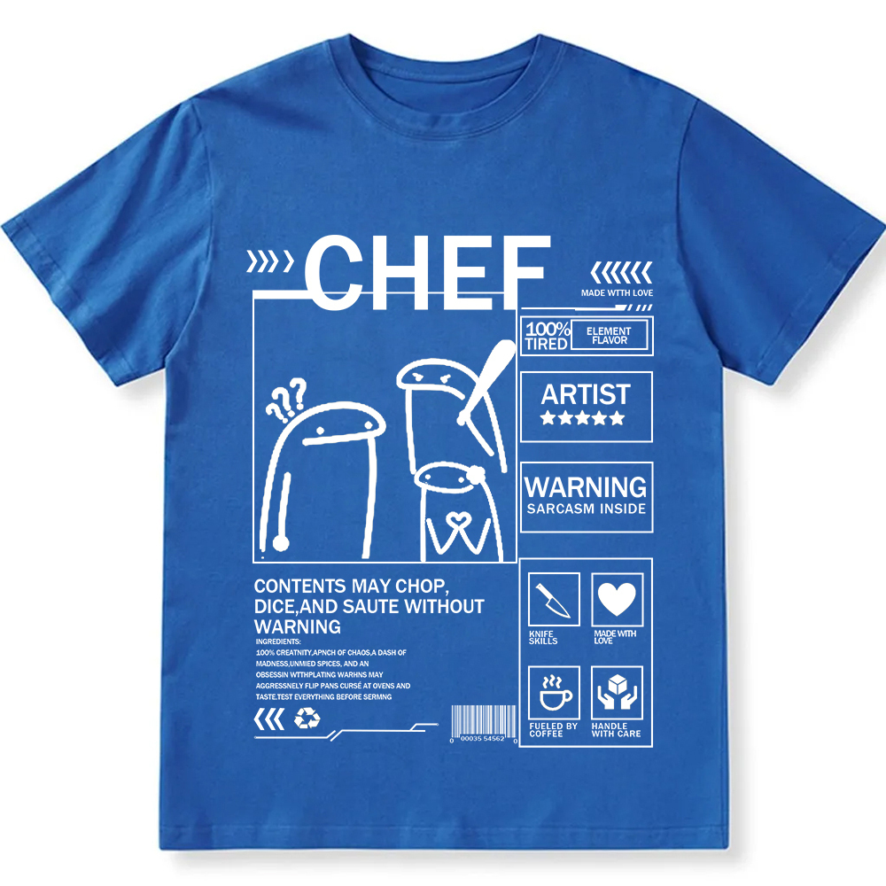 Chef Unisex Fit Washed T-Shirt wearishow