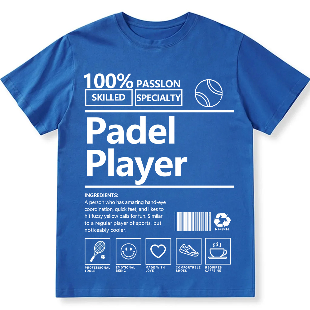 Padel Player Unisex Fit Washed T-Shirt wearishow