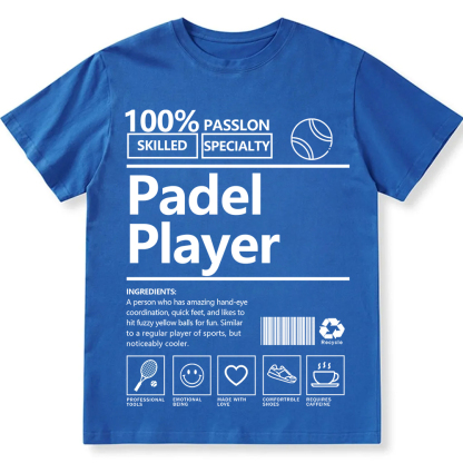 Padel Player Unisex Fit Washed T-Shirt wearishow