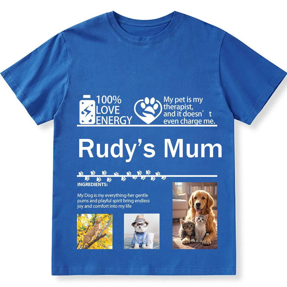 Pets Photos Creative Customized Unisex Fit T-Shirt wearishow