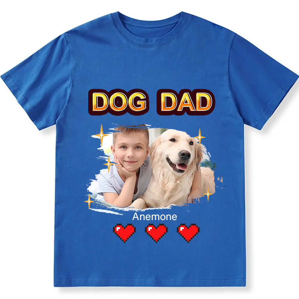 Dog Mom Pixel Photo - Personalized Custom Unisex Fit T-Shirt wearishow
