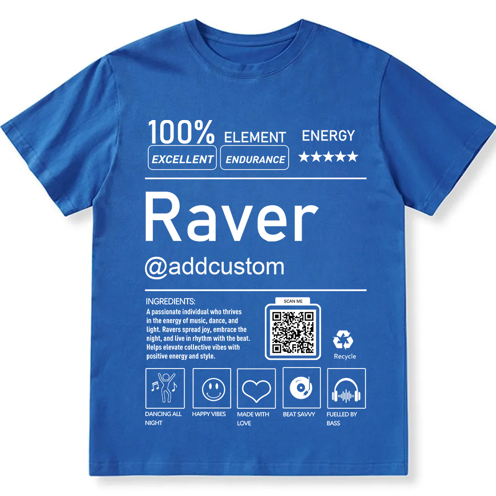 Ravel QR Code Personalized Custom Unisex Fit T-Shirt wearishow
