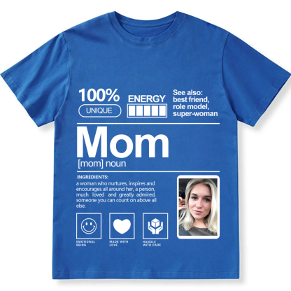 Addcustom  Photo Mom Personalized Custom Unisex Fit T-Shirt wearishow