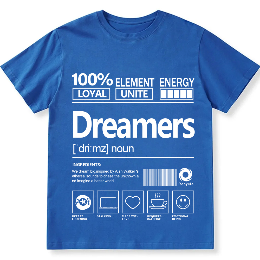 Dreamers Unisex Fit Cotton T-Shirt wearishow