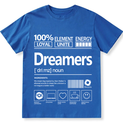 Dreamers Unisex Fit Cotton T-Shirt wearishow