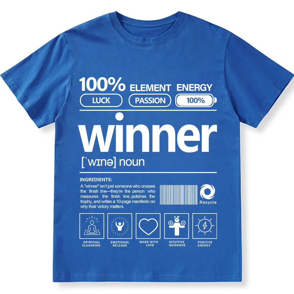 Winner Unisex Fit Cotton T-Shirt wearishow