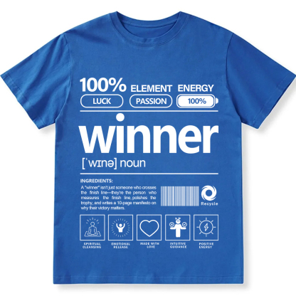 Winner Unisex Fit Cotton T-Shirt wearishow