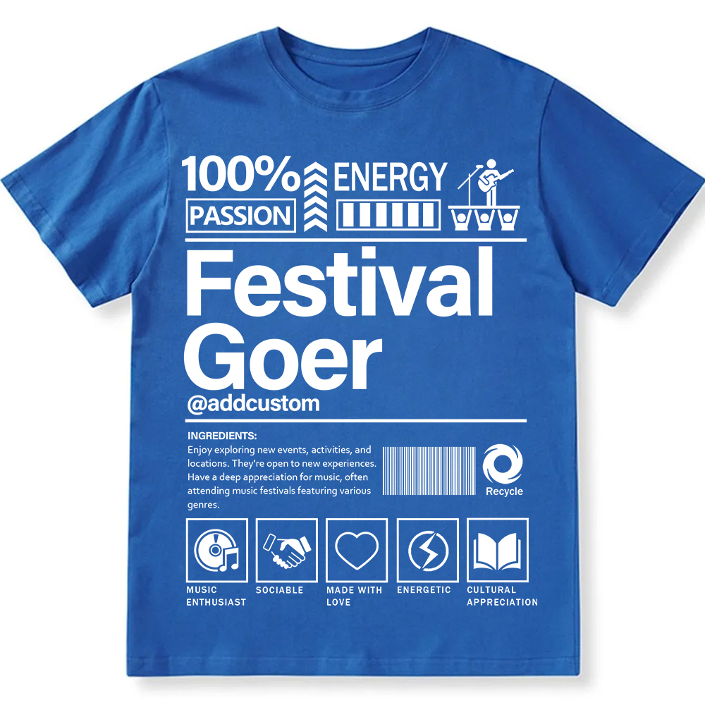 Addcustom  Festival Gover Personalized Custom Unisex Fit Cotton T-Shirt wearishow