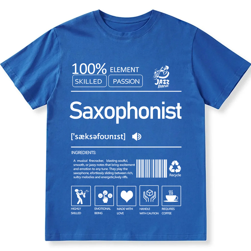 Saxophonist Unisex Fit Cotton T-Shirt wearishow