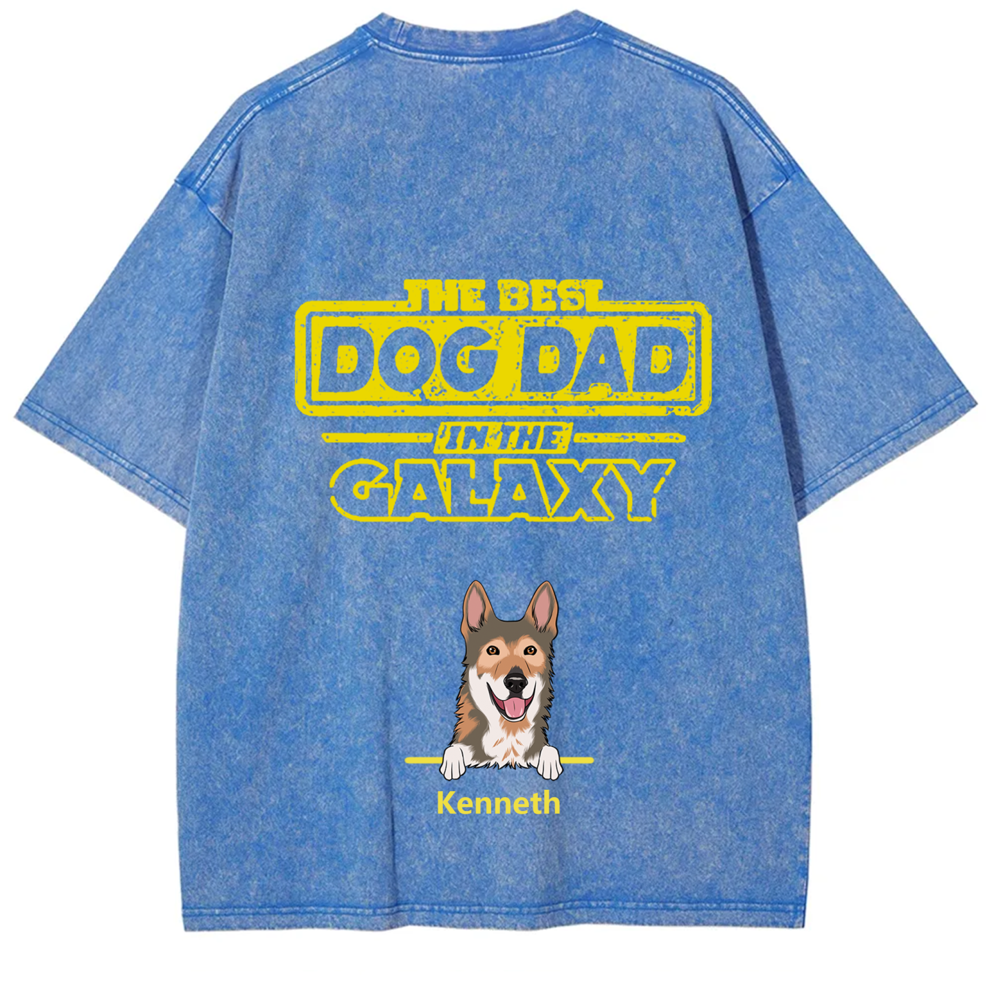 The Best Dog Dad In The Galaxy - Personalized Custom Unisex T-shirt